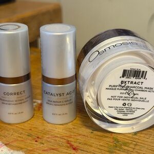Osmosis Extract Purifying Charcoal Mask + Correct and Catalyst AC11 sample serum